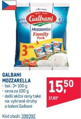 Makro GALBANI MOZZARELLA nabídka