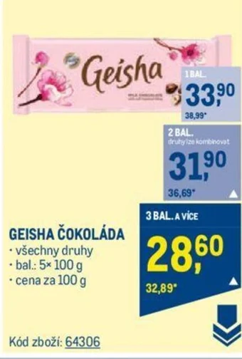 GEISHA ČOKOLÁDA