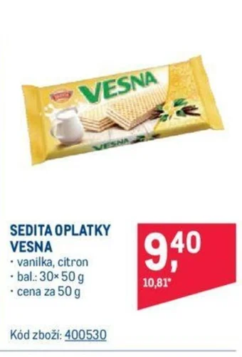 Makro SEDITA OPLATKY VESNA nabídka
