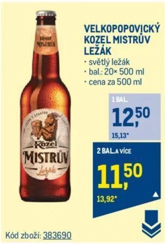 Makro VELKOPOPOVICKÝ KOZEL MISTRŮV LEŽÁK nabídka