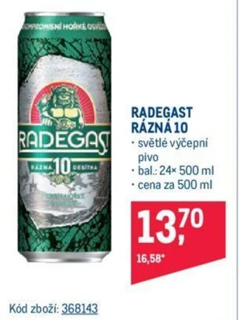 Makro RADEGAST RÁZNÁ 10 nabídka
