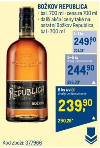 Makro BOŽKOV REPUBLICA nabídka