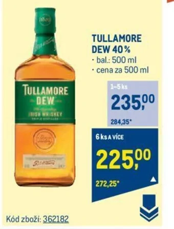Makro TULLAMORE DEW 40% nabídka