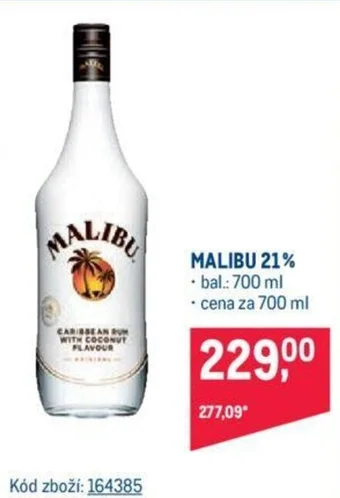 Makro MALIBU 21% nabídka
