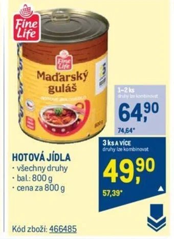 Makro HOTOVÁ JÍDLA nabídka