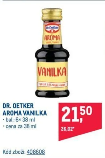 Makro DR. OETKER AROMA VANILKA nabídka