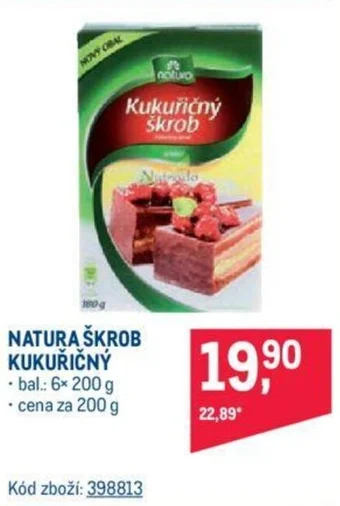 Makro NATURA ŠKROB KUKUŘIČNÝ nabídka