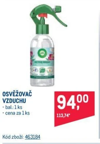 Makro OSVĚŽOVAČ VZDUCHU nabídka