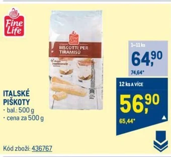 Makro ITALSKÉ PIŠKOTY nabídka