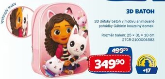 Sparkys 3D BATOH nabídka