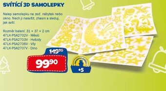Sparkys SVÍTÍCÍ 3D SAMOLEPKY nabídka