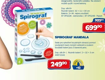Sparkys SPIROGRAF MANDALA nabídka
