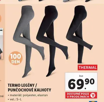 Lidl Termo legíny / punčochové kalhoty nabídka