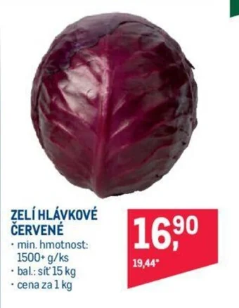 Makro ZELÍ HLÁVKOVÉ CERVENE nabídka