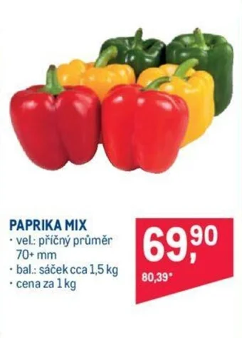 Makro PAPRIKA MIX nabídka