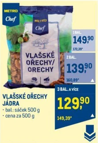 Makro VLAŠSKÉ OŘECHY JÁDRA nabídka