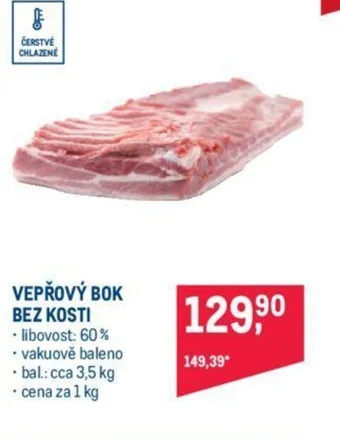 Makro VEPŘOVÝ BOK BEZ KOSTI nabídka