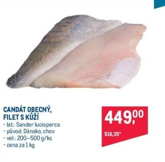 Makro CANDÁT OBECNÝ, FILET S KUZI nabídka