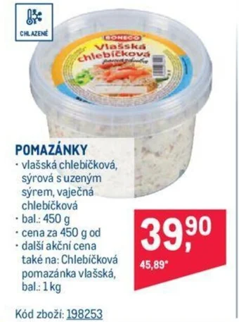 Makro POMAZÁNKY nabídka