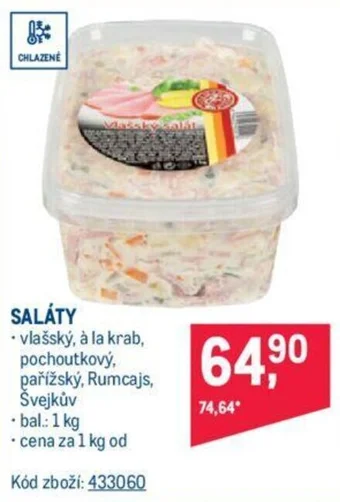 Makro SALÁTY nabídka