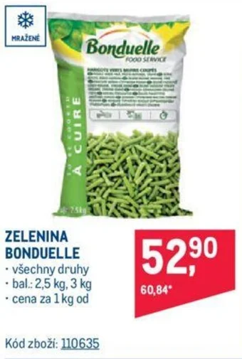 Makro ZELENINA BONDUELLE nabídka
