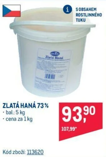 Makro ZLATÁ HANÁ 73% nabídka