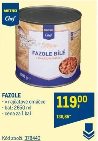 Makro FAZOLE nabídka