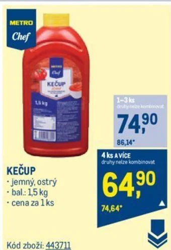Makro KEČUP nabídka