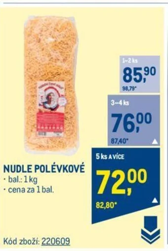 Makro NUDLE POLÉVKOVÉ nabídka