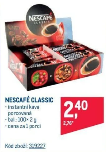Makro NESCAFÉ CLASSIC nabídka
