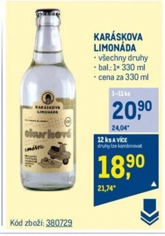 Makro KARÁSKOVA LIMONÁDA nabídka