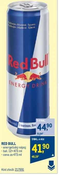 Makro RED BULL nabídka
