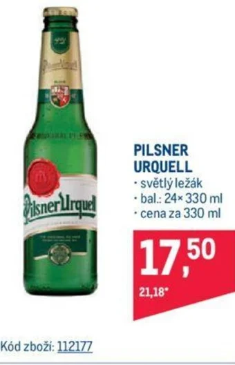Makro PILSNER URQUELL nabídka
