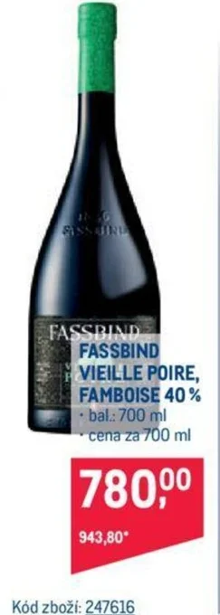 FASSBIND VIEILLE POIRE, FAMBOISE 40%