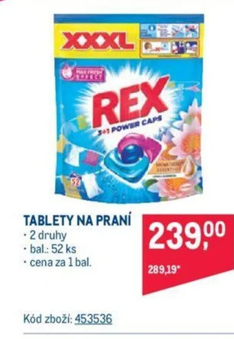Makro TABLETY NA PRANÍ nabídka
