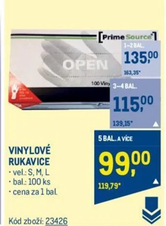 Makro VINYLOVÉ RUKAVICE nabídka