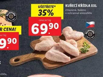 Lidl Kuřecí křídla xxl nabídka