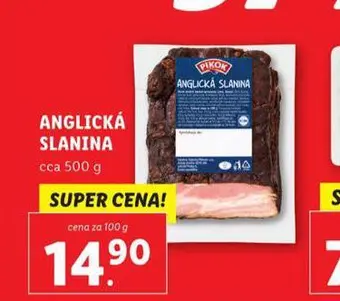 Lidl Anglická slanina nabídka