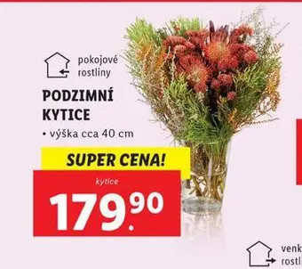 Lidl Podzimní kytice nabídka