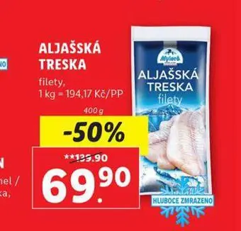 Lidl Aljašská treska nabídka