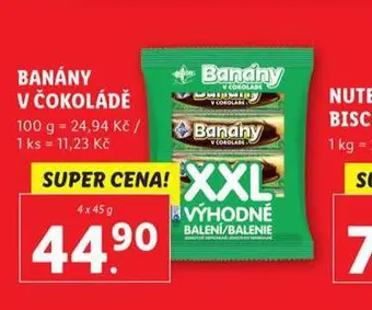 Lidl Banány v čokoládě nabídka