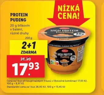 Lidl Protein puding nabídka
