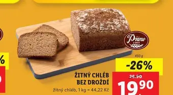 Lidl Žitný chléb bez droždí nabídka