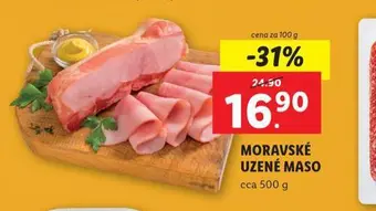 Lidl Moravské uzené maso nabídka