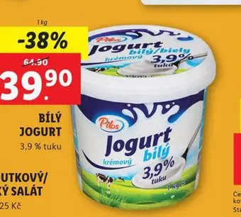 Lidl Bílý jogurt nabídka