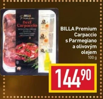 Billa BILLA Premium Carpaccio s Parmegiano a olivovým olejem 100 g nabídka