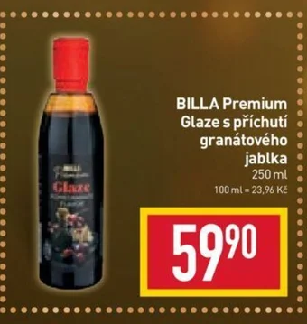 Billa BILLA Premium Glaze s příchutí granátového jablka 250 ml nabídka