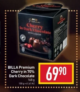 Billa BILLA Premium Cherry in 70% Dark Chocolate 168 g nabídka