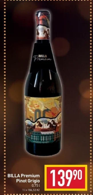 Billa BILLA Premium Pinot Grigio 0,75 l. nabídka