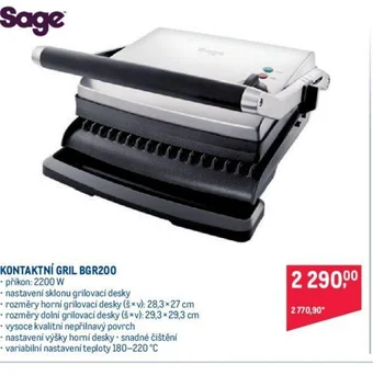 Makro KONTAKTNÍ GRIL BGR200 nabídka